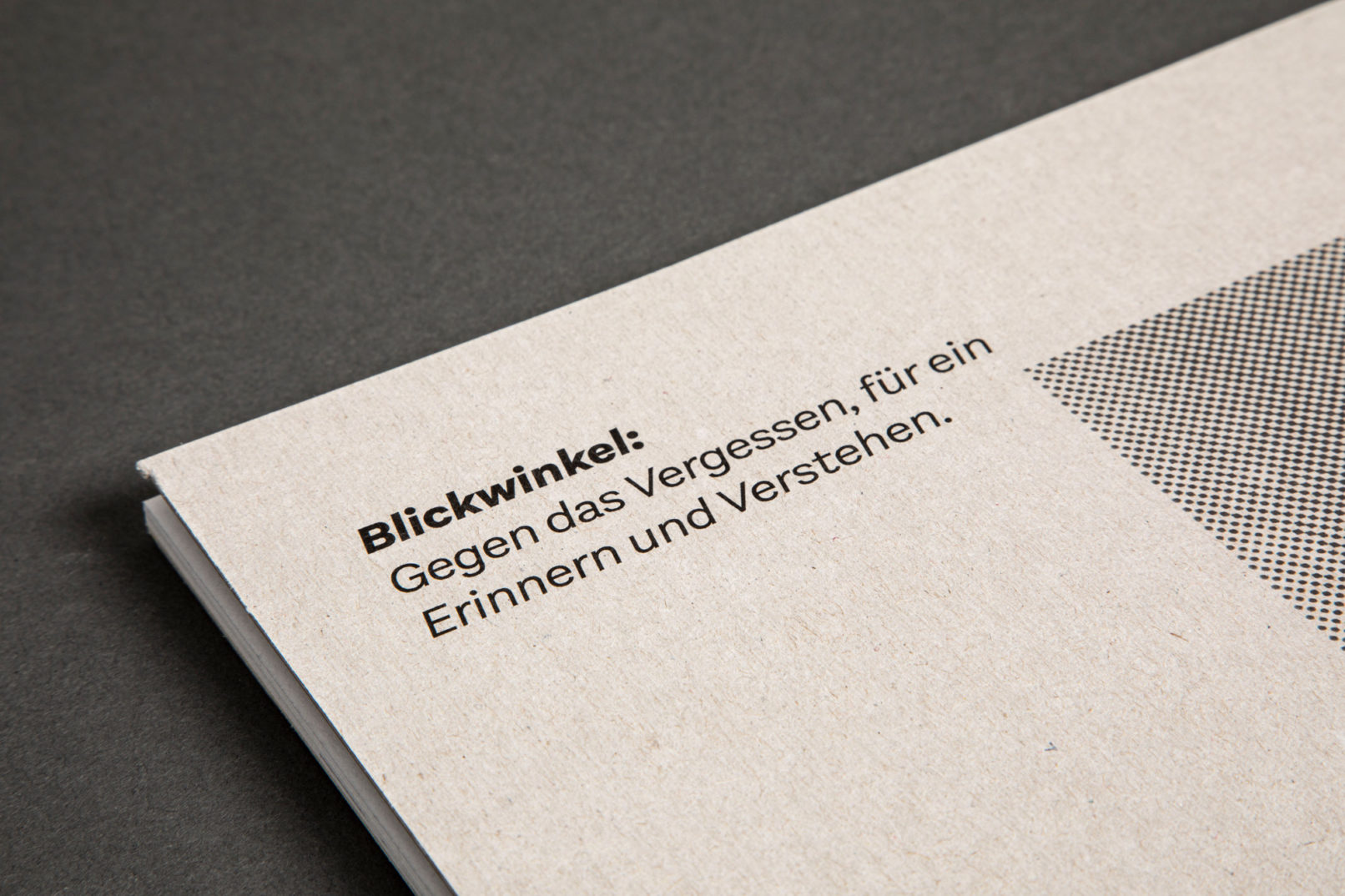 Blickwinkel – Gegen das Vergessen, für ein Erinnern und Verstehen.