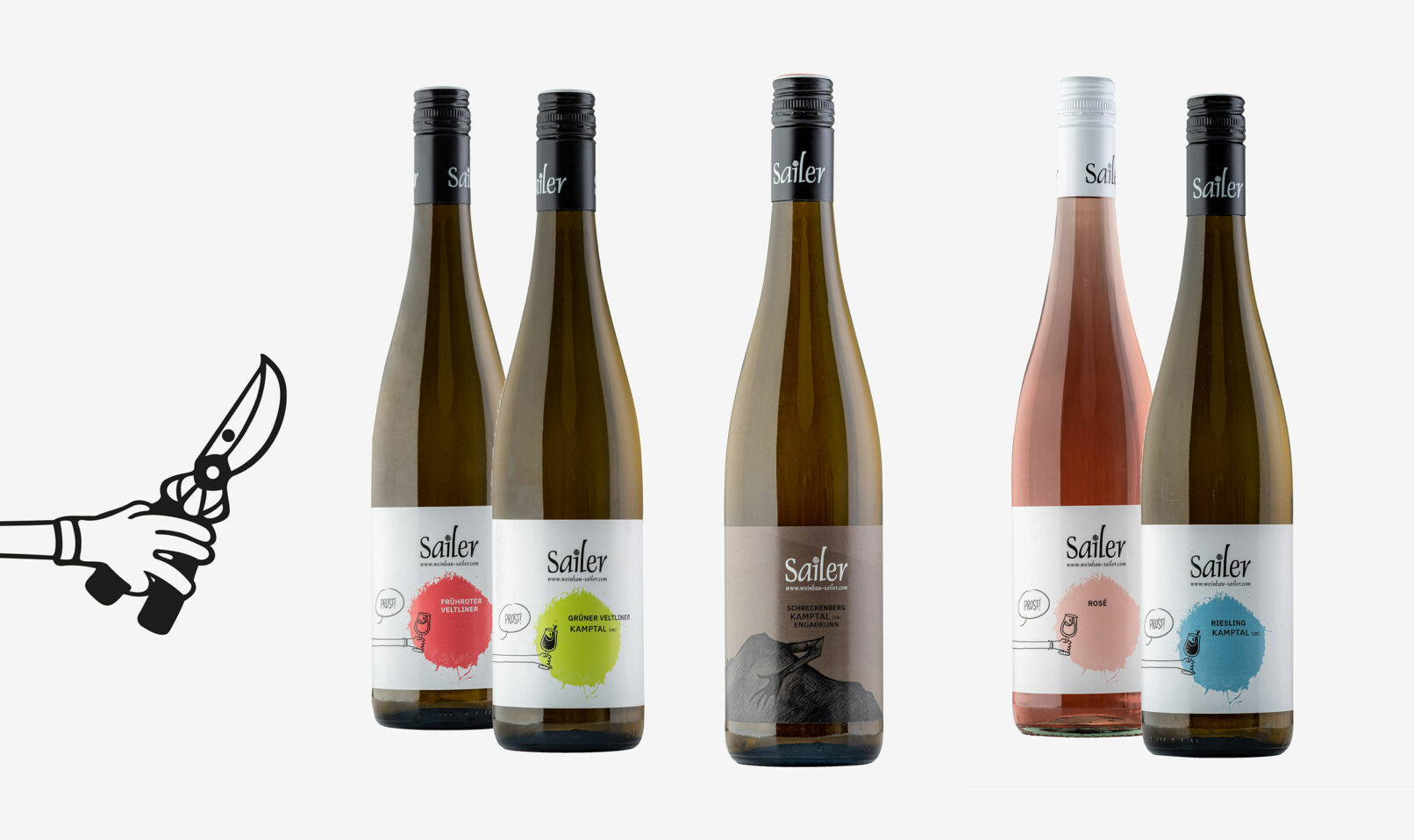 Joe Sailer – Weinbau Flaschen