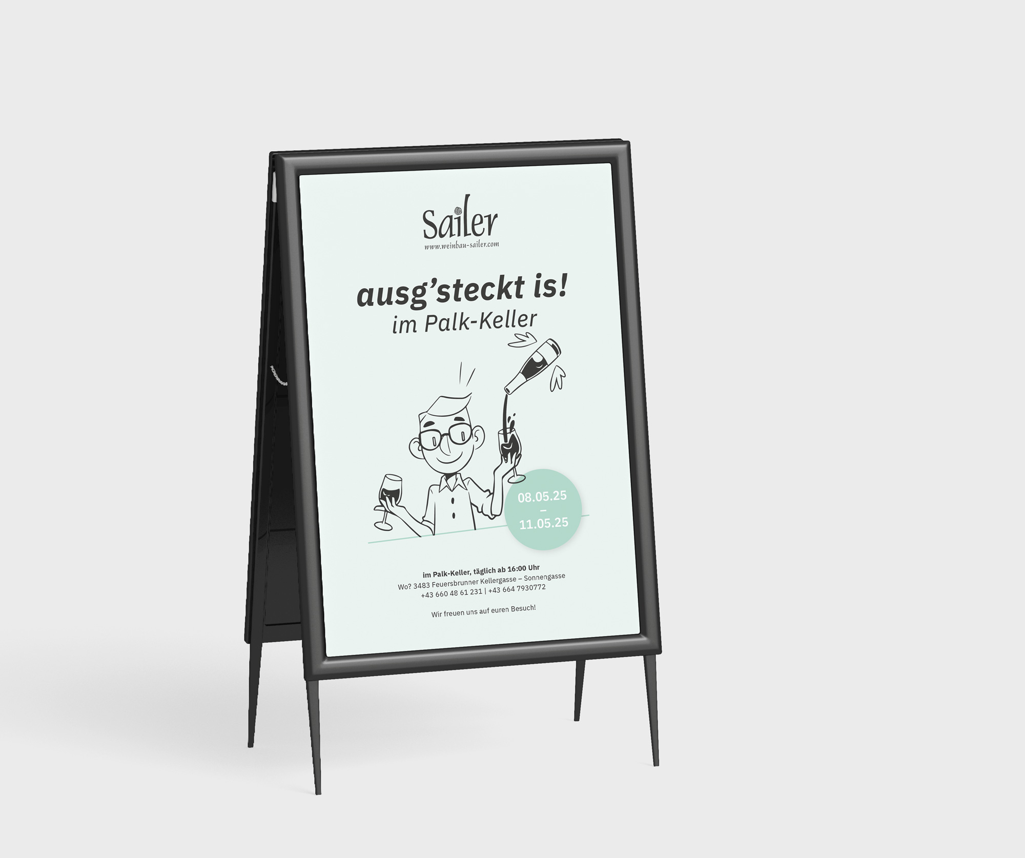 Weinbau Sailer – Social Plakat
