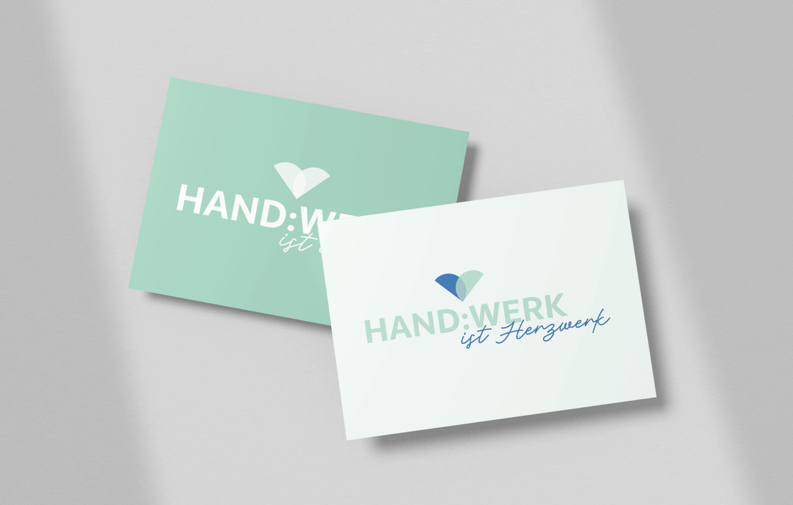 Handwerk ist Herzwerk Karten mit Logo