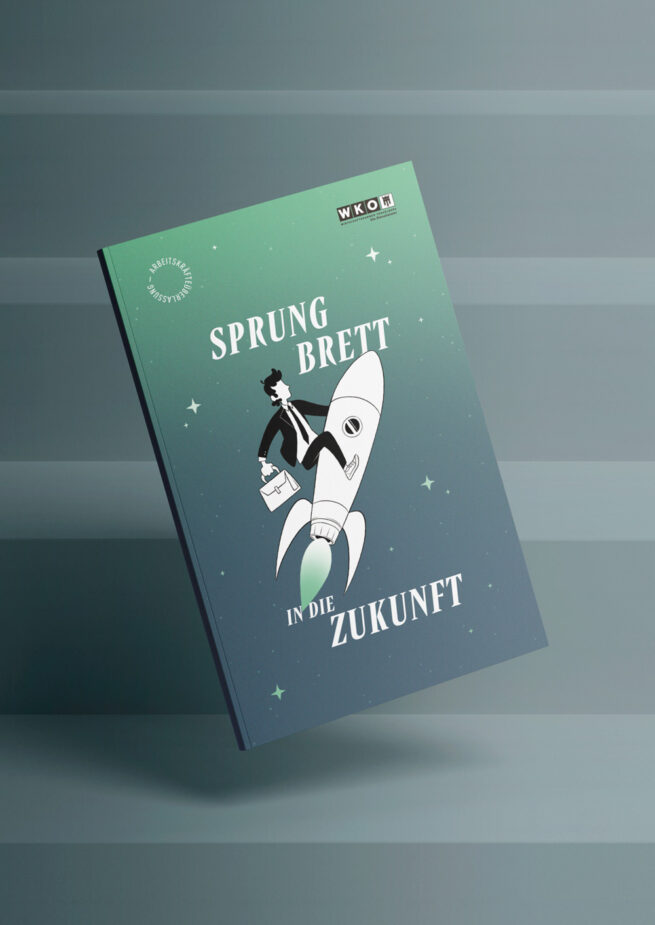AKÜ Broschüre – Sprungbrett in die Zukunft, Cover
